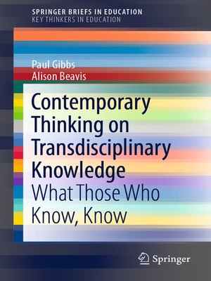 cover image of Contemporary Thinking on Transdisciplinary Knowledge